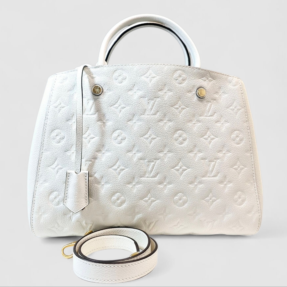 ✨️Excellent condition Louis Vuitton Montaigne MM White Empreinte - Picture 11 of 16